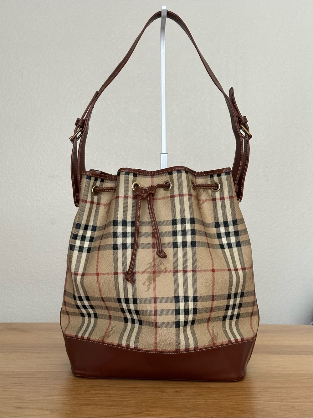 Burberry Nova Check Bucket Bag